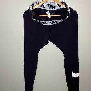 Burgundy nike tights